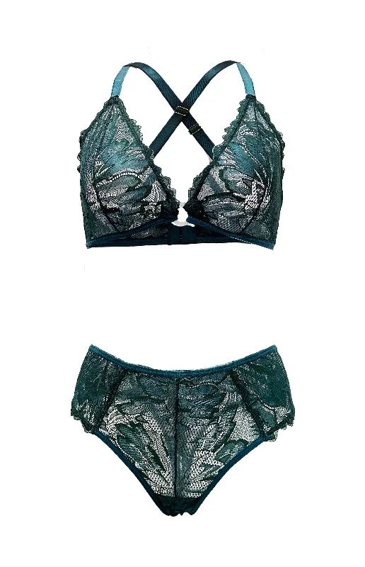 Peacock Coral O-Ring Bralette