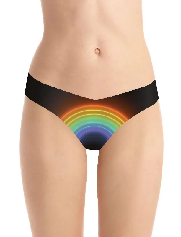 Photo-Op Thong Panty In Rainbow