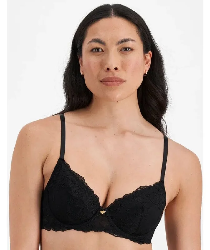 Temple Luxe by Berlei Lace Non-Contour Bra - Black/Nude